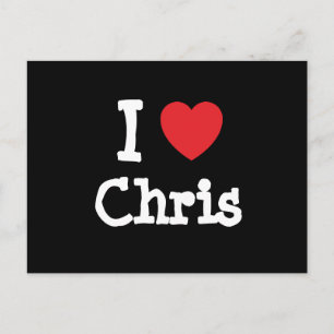 Postal Me encanta Chris heart T-Shirt