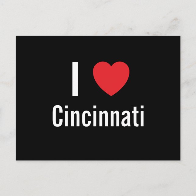 Postal Me encanta Cincinnati (Anverso)