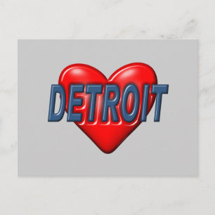 Postal Me encanta Detroit