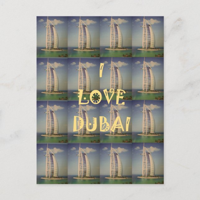 Postal Me encanta Dubái (Anverso)