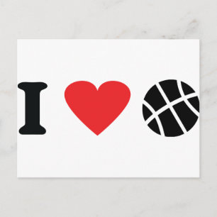 Postal Me encanta el baloncesto