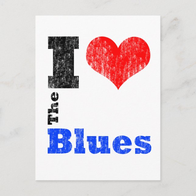 Postal Me Encanta El Blues (Anverso)