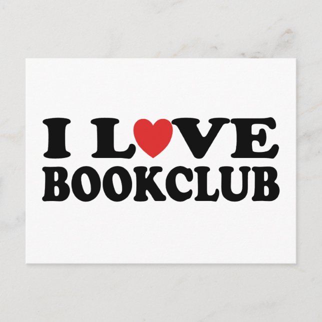 Postal Me encanta el Bookclub (Anverso)