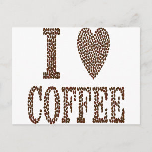 Postal Me encanta el café