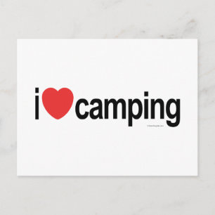 Postal Me encanta el camping