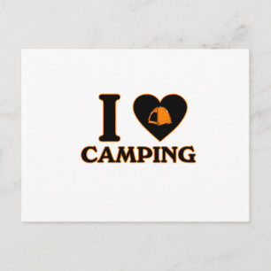 Postal Me encanta el camping