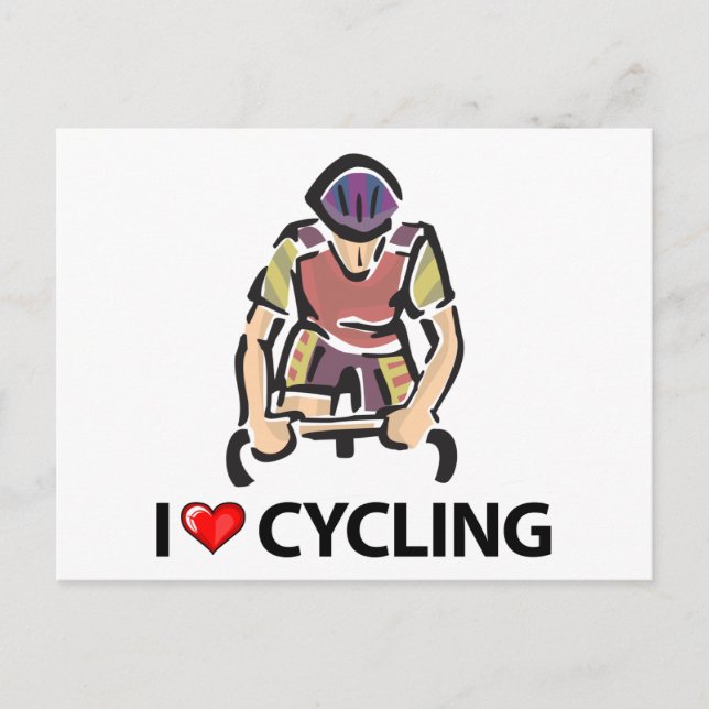 Postal Me Encanta El Ciclismo (Anverso)