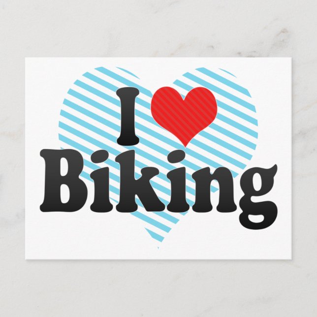 Postal Me encanta el ciclismo (Anverso)