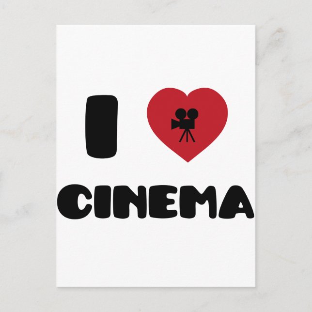 Postal Me encanta el cine (Anverso)