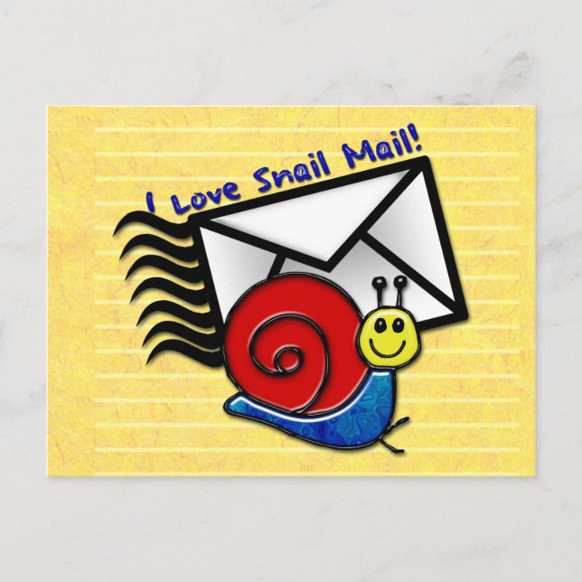 Postal ¡Me Encanta El Correo Del Caracol! (La postal) (Anverso)