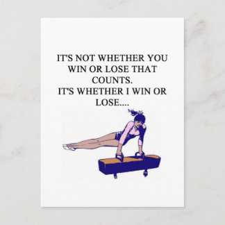 Postal me encanta el diseño de gimnasia para gimnastas