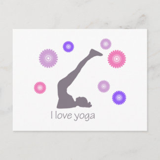 Postal Me encanta el diseño genial del yoga!