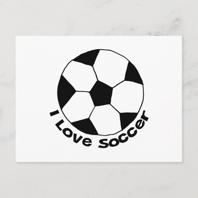 Postal Me encanta el fútbol (Anverso)