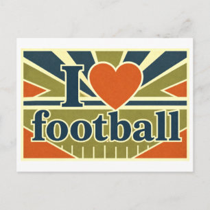 Postal "Me [encanta] el fútbol"