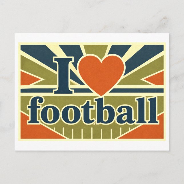 Postal "Me [encanta] el fútbol" (Anverso)