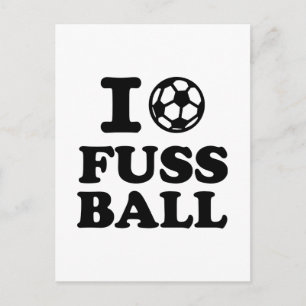 Postal Me encanta el fútbol de Fussball