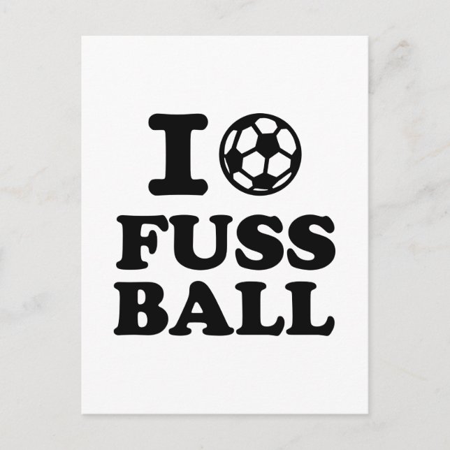 Postal Me encanta el fútbol de Fussball (Anverso)