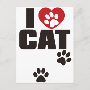POSTAL ME ENCANTA EL GATO
