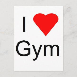 Postal Me encanta el gimnasio