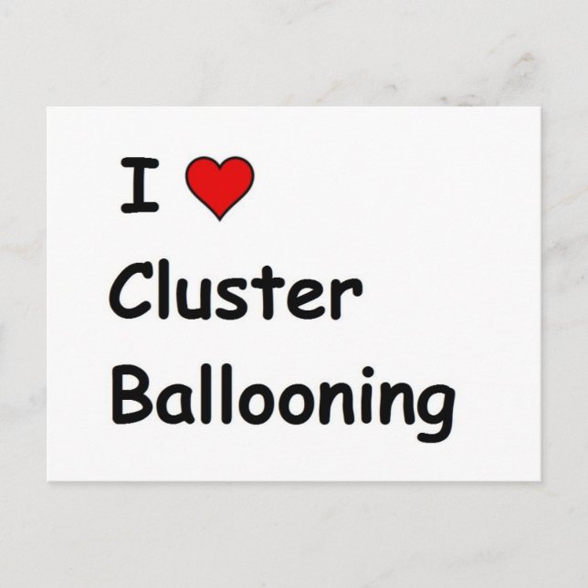 Postal Me encanta el globo (Anverso)