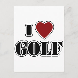 Postal Me encanta el golf