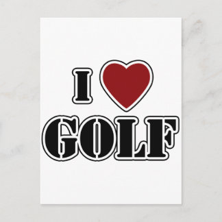 Postal Me encanta el golf