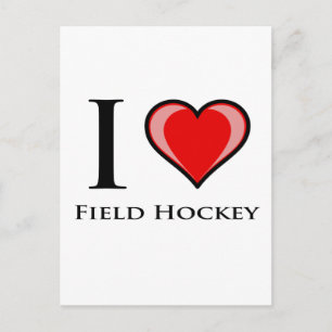 Postal Me encanta el hockey sobre hierba