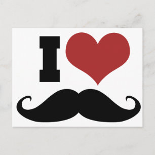 Postal Me Encanta El Mustache