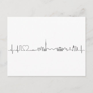 Postal Me encanta el recuerdo de Berlín (estilo ecg)