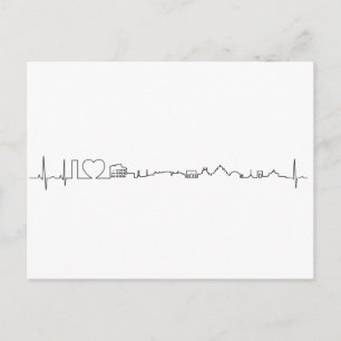Postal Me encanta el recuerdo de Roma (estilo ecg)