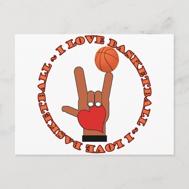 POSTAL ME ENCANTA EL RÓTULO DE BALONCESTO (Anverso)