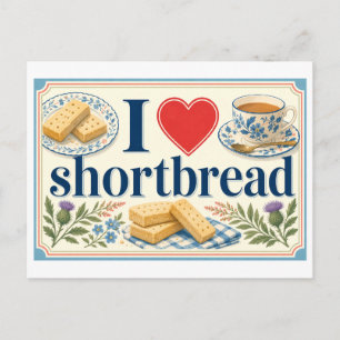 Postal "Me [encanta] el shortbread"