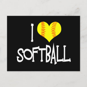 Postal Me encanta el softball