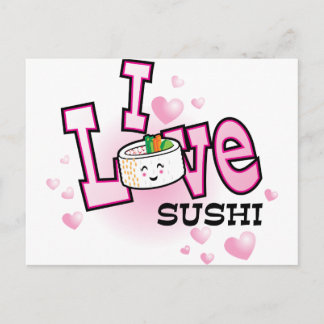 Postal Me encanta el sushi