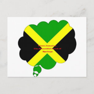 Postal Me encanta el texto de Jamaica en la imagen de la 