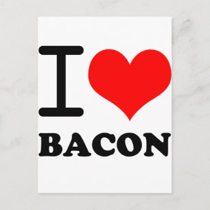 Postal Me encanta el tocino