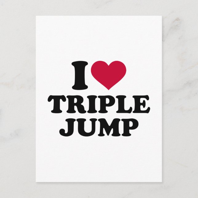 Postal Me encanta el triple salto (Anverso)