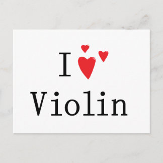 Postal Me encanta el violín
