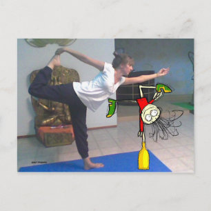 Postal '¡me encanta el yoga!'