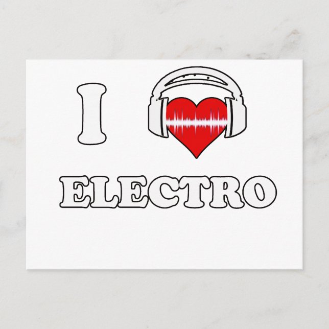 Postal Me encanta Electro (Anverso)