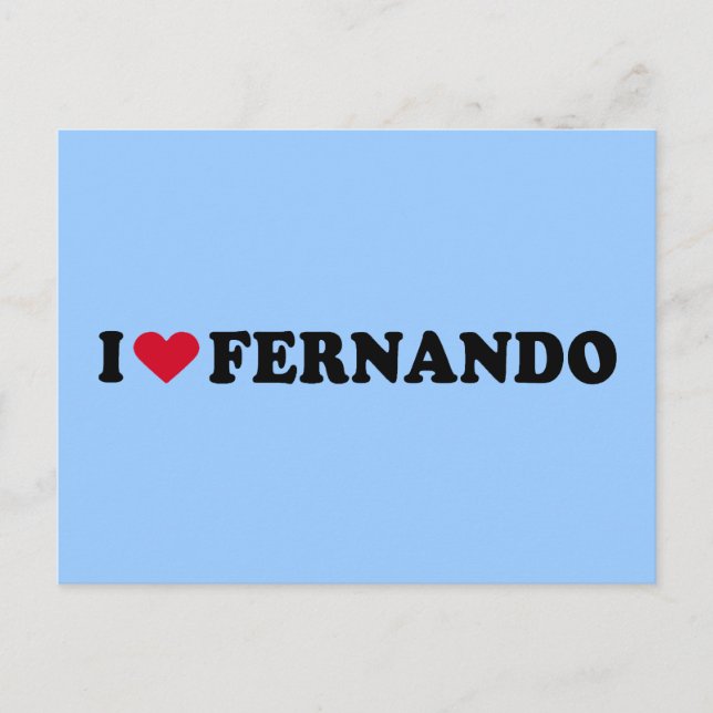 POSTAL ME ENCANTA FERNANDO (Anverso)