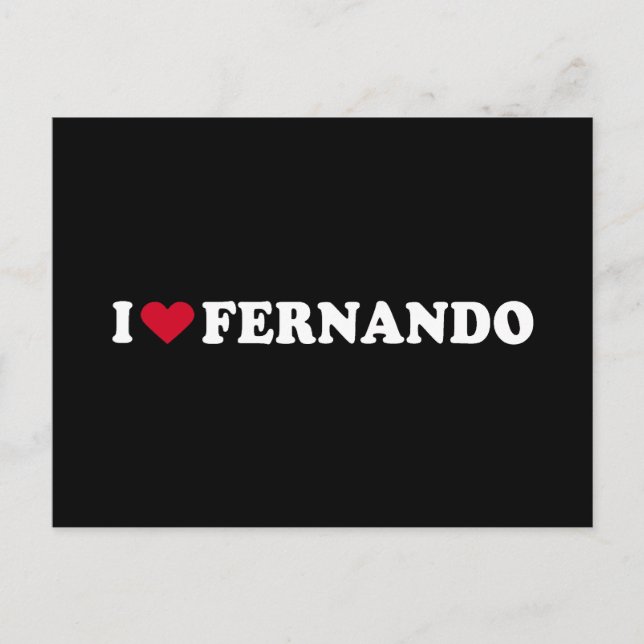 POSTAL ME ENCANTA FERNANDO (Anverso)