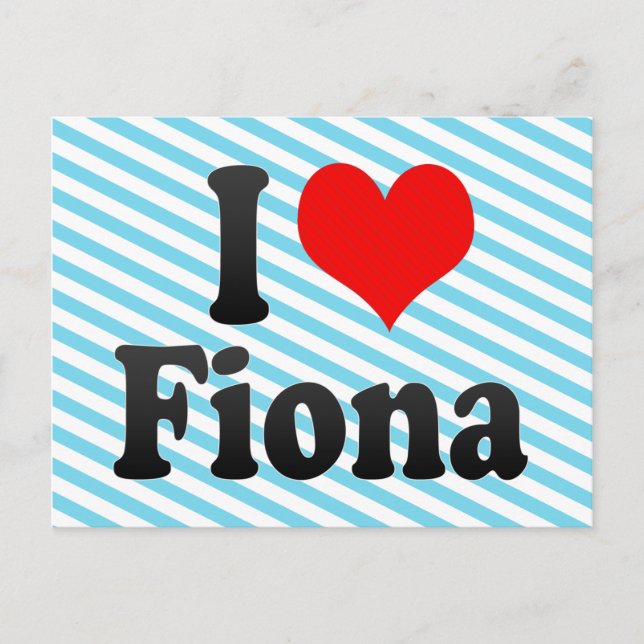Postal Me encanta Fiona (Anverso)