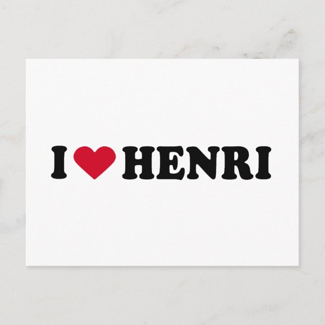 POSTAL ME ENCANTA HENRI (Anverso)