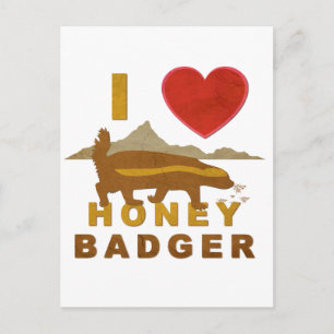 POSTAL ME ENCANTA HONEY BADGER