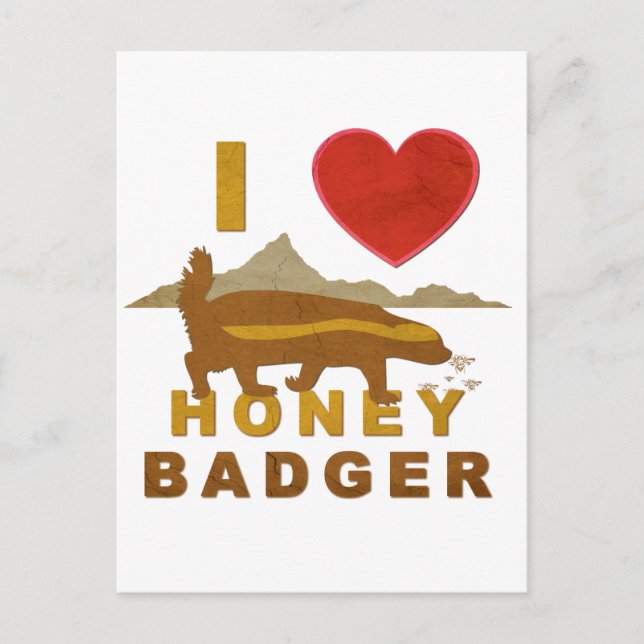 POSTAL ME ENCANTA HONEY BADGER (Anverso)