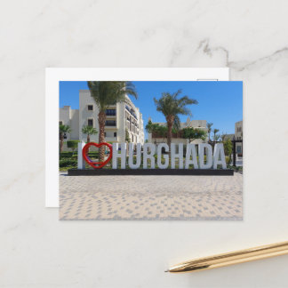 Postal Me encanta Hurghada Egypt Vacation Souvenir Photo