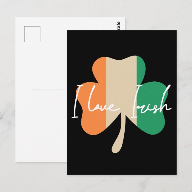 Postal ¡Me encanta Irlanda! (Anverso / Reverso)