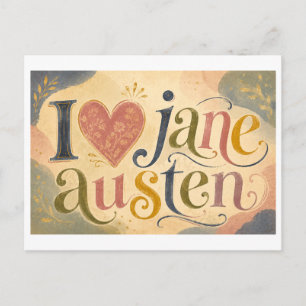Postal "Me [encanta] Jane Austen"