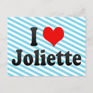 Postal Me Encanta Joliette, Canadá. Amo Joliette, Canadá